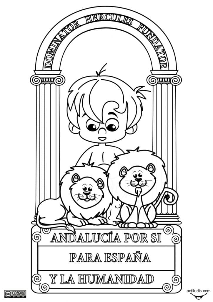 escudo andalucia para niños